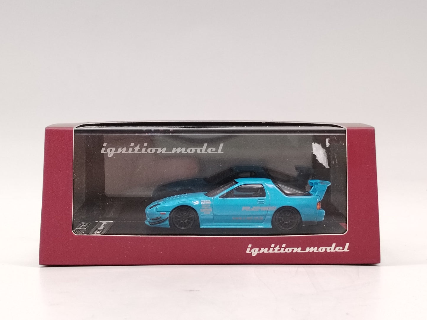 Ignition Model 1/64 Mazda RX7 Light Blue Resin Car Model