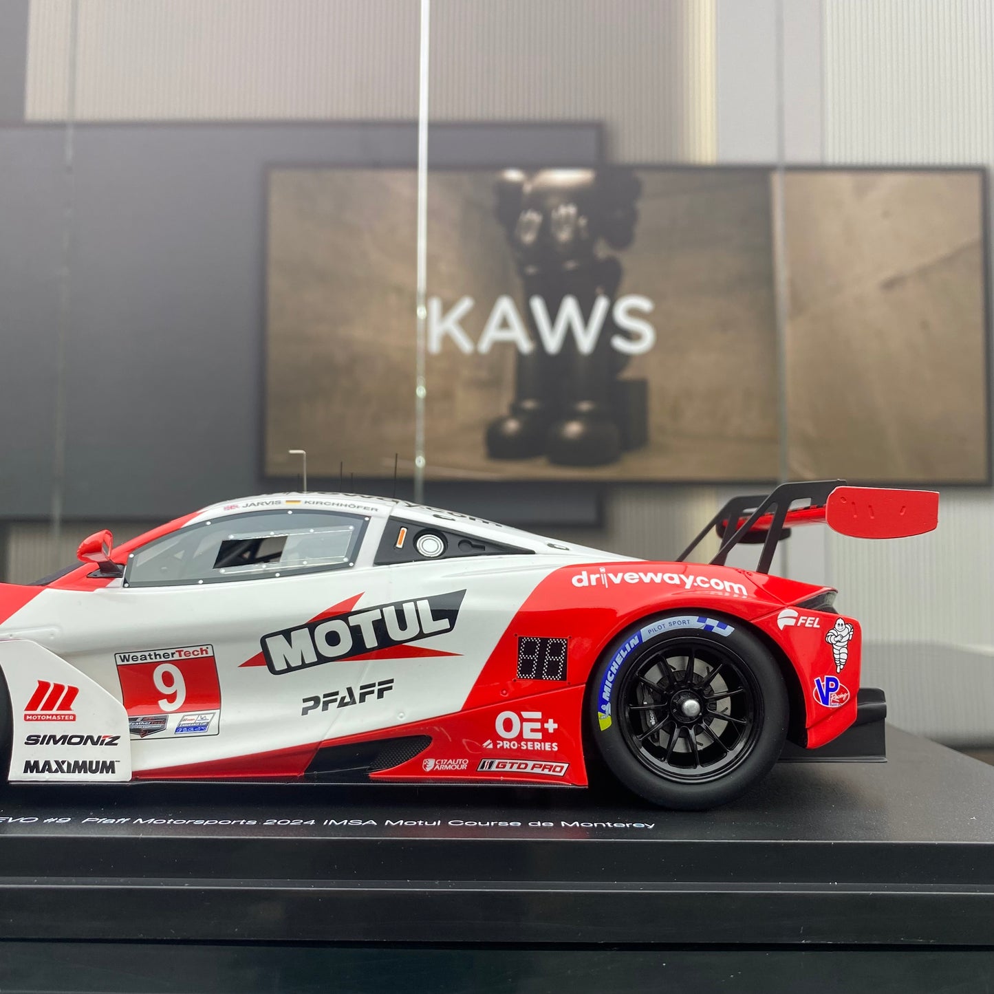 Topspeed 1/18 McLaren 720GT3 EVO #9 simulation car model collection ornaments
