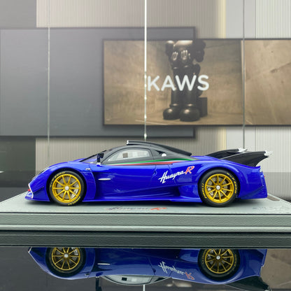 BBR 1/18 Pagani Huayra R blue simulation car model ornaments
