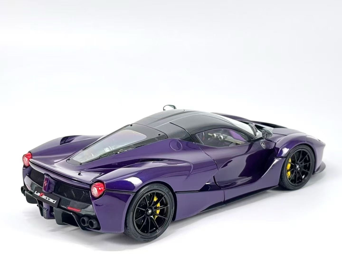 BBR 1/18 Ferrari LaFerrari Alloy Fully Open Purple Limited Edition Model Car