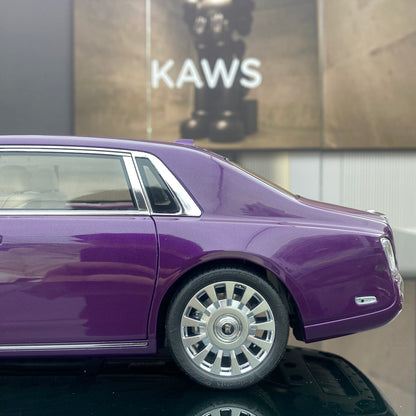 ZP 1/18 Rolls-Royce Phantom Pearlescent Purple Alloy Fully Open Simulation Car Model
