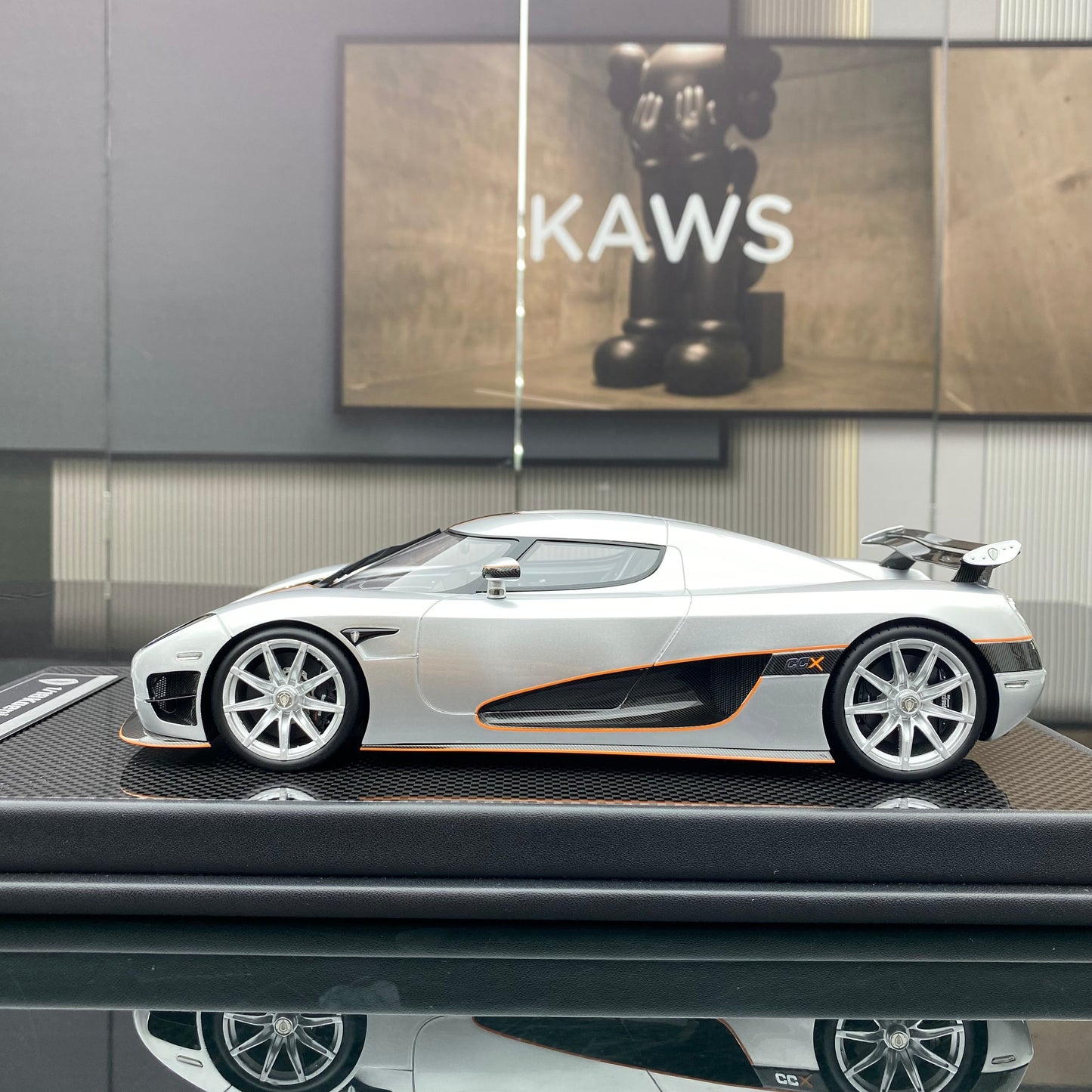 VMB 1/18 Koenigsegg CCX silver carbon fiber limited edition car model