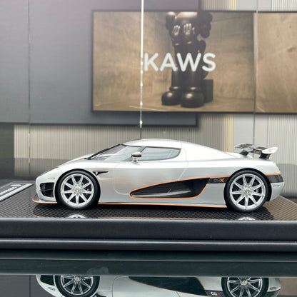 VMB 1/18 Koenigsegg CCX silver carbon fiber limited edition car model
