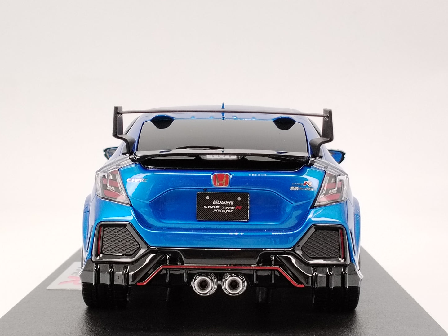 POPRACE 1/18 Honda FK8 Mugen Civic Type R Blue Birthday Gift Car Model