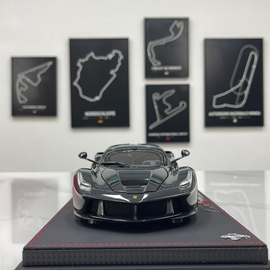 BBR 1/18 Ferrari LaFerrari Alloy Alloy Full Opening Leather Sole Black Knight BBR182244