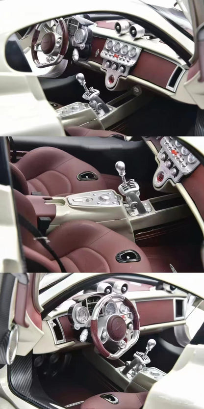 Modelo de coche de simulación Pagani Utopia Pocher 1/8, adorno, regalo de cumpleaños