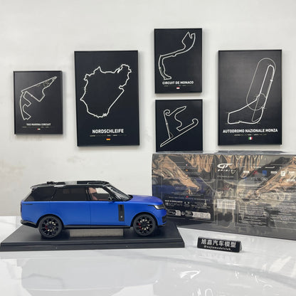 GT Spirit 1/18 Land Rover Range Rover P615 SV Blue GT540