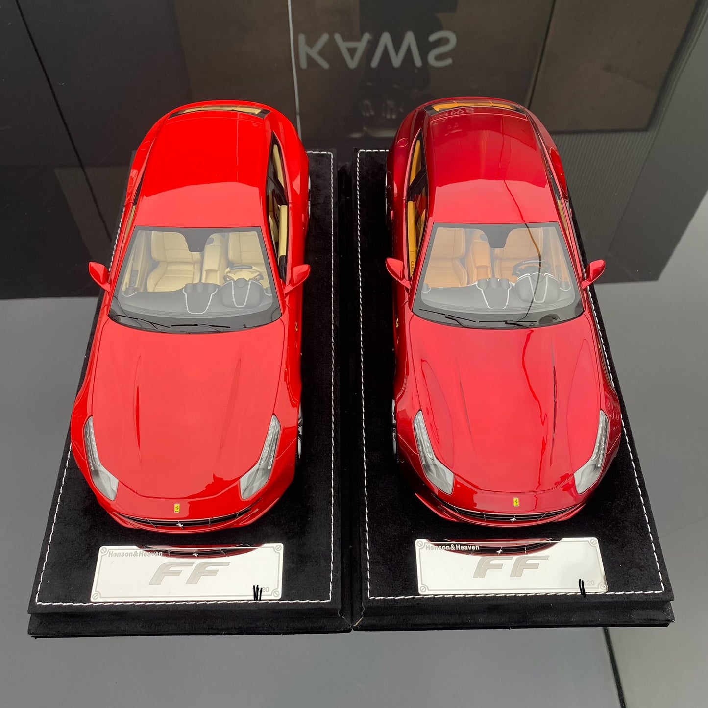 Ferrari FF HH MODEL 1/18, modelo de coche de simulación de edición limitada, color rojo metalizado estándar