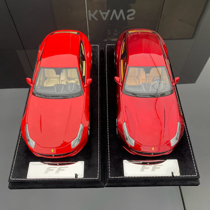 Ferrari FF HH MODEL 1/18, modelo de coche de simulación de edición limitada, color rojo metalizado estándar