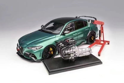 Pre sale MOTORHELIX 1/18 Alfa Romeo GTAM alloy fully open simulation car model ornament