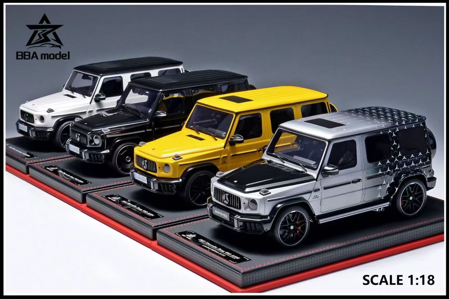 BBA model 1/18 2025 Mercedes-Benz-G63 AMG resin car model