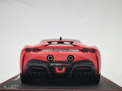 BBR 1/18 Ferrari SF90 Red Simulated Car Model