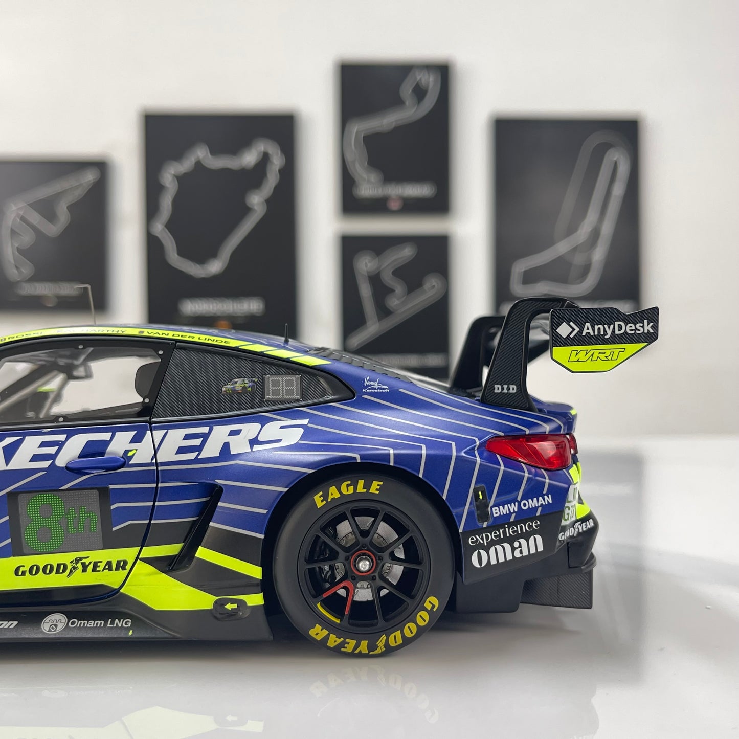 MINICHAMPS 1/18 BMW M4 GT3 EVO Team WRT 24H Le Mans 2025 Blue/Yellow Livery 110252346