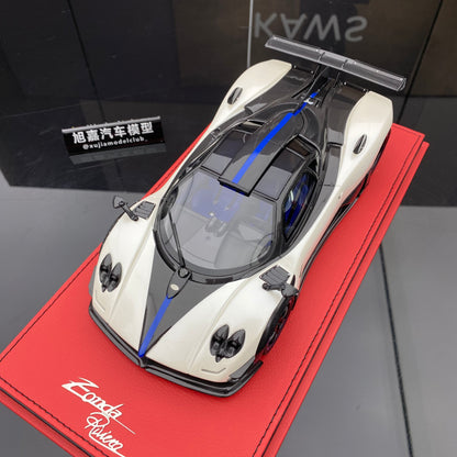 PEAKO 1/18 Pagani Zonda Riviera white limited edition car model ornament