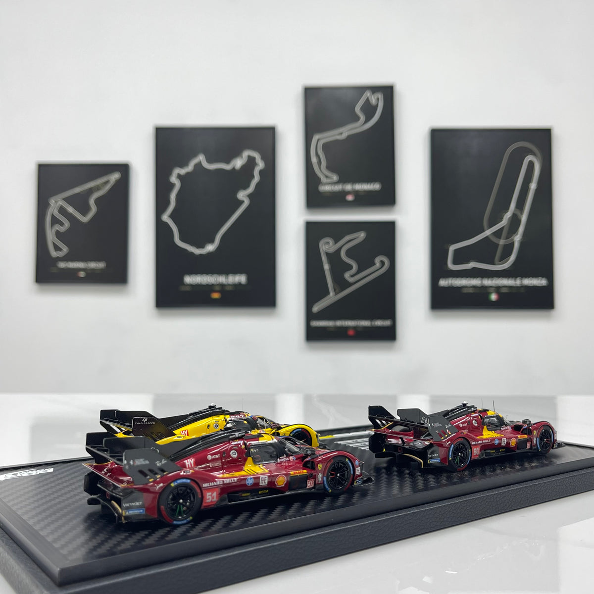 BBR 1/18 Ferrari 499P Set Qatar 2025 set with 3 models - car n. 51 - n. 83 - n. 50 BBRC319SET