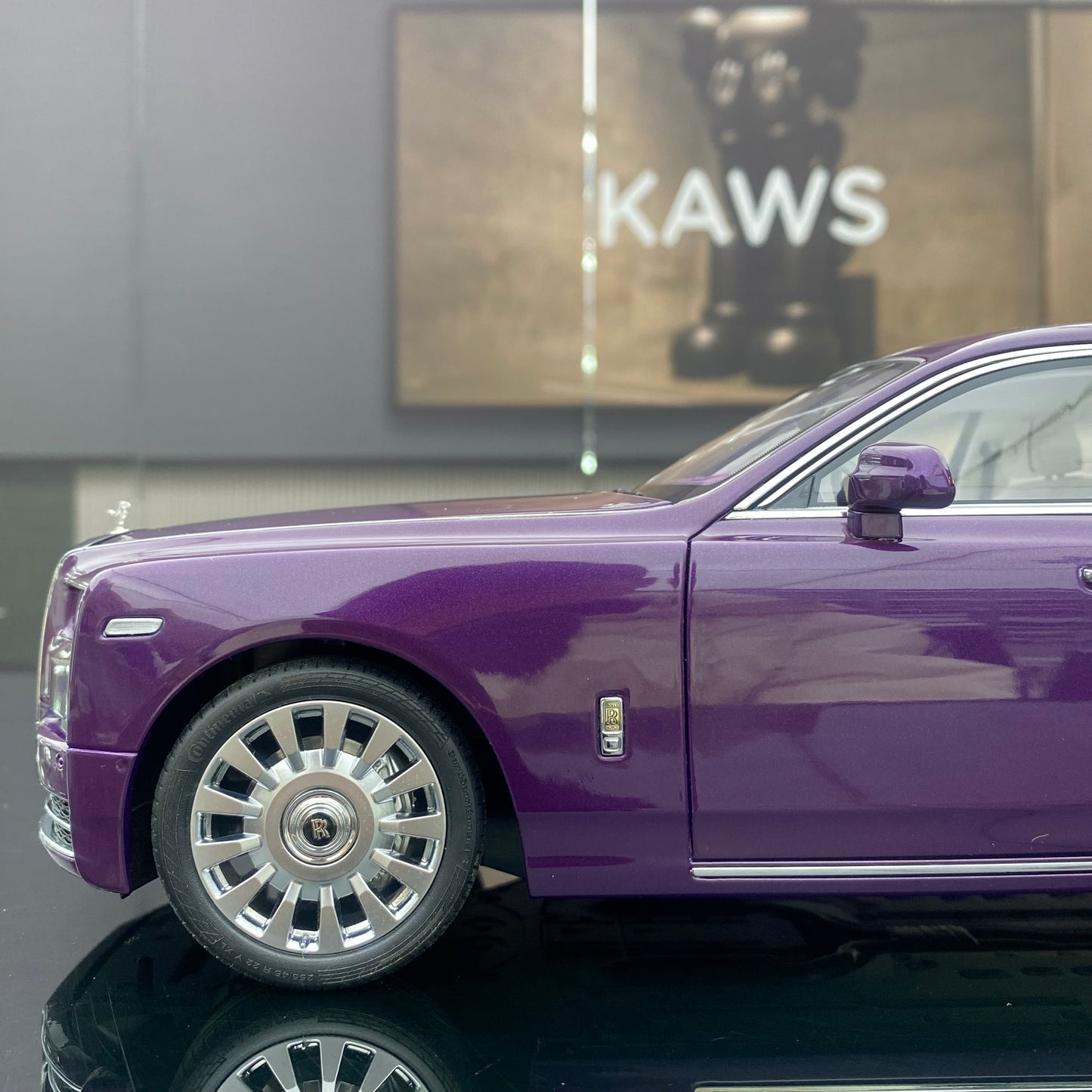 ZP 1/18 Rolls-Royce Phantom Pearlescent Purple Alloy Fully Open Simulation Car Model