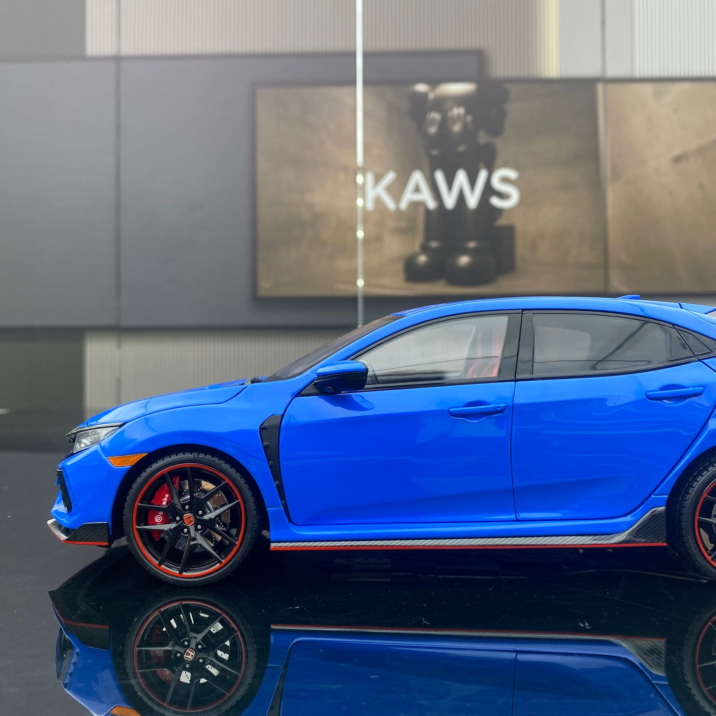LCD 1/18 Honda Civic TYPE-R FK8 Alloy Simulation Car Model Gift