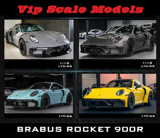 pre-sell Vip Scale Models 1/18 Porsche 911-Brabus Rocket 900R modified version resin model
