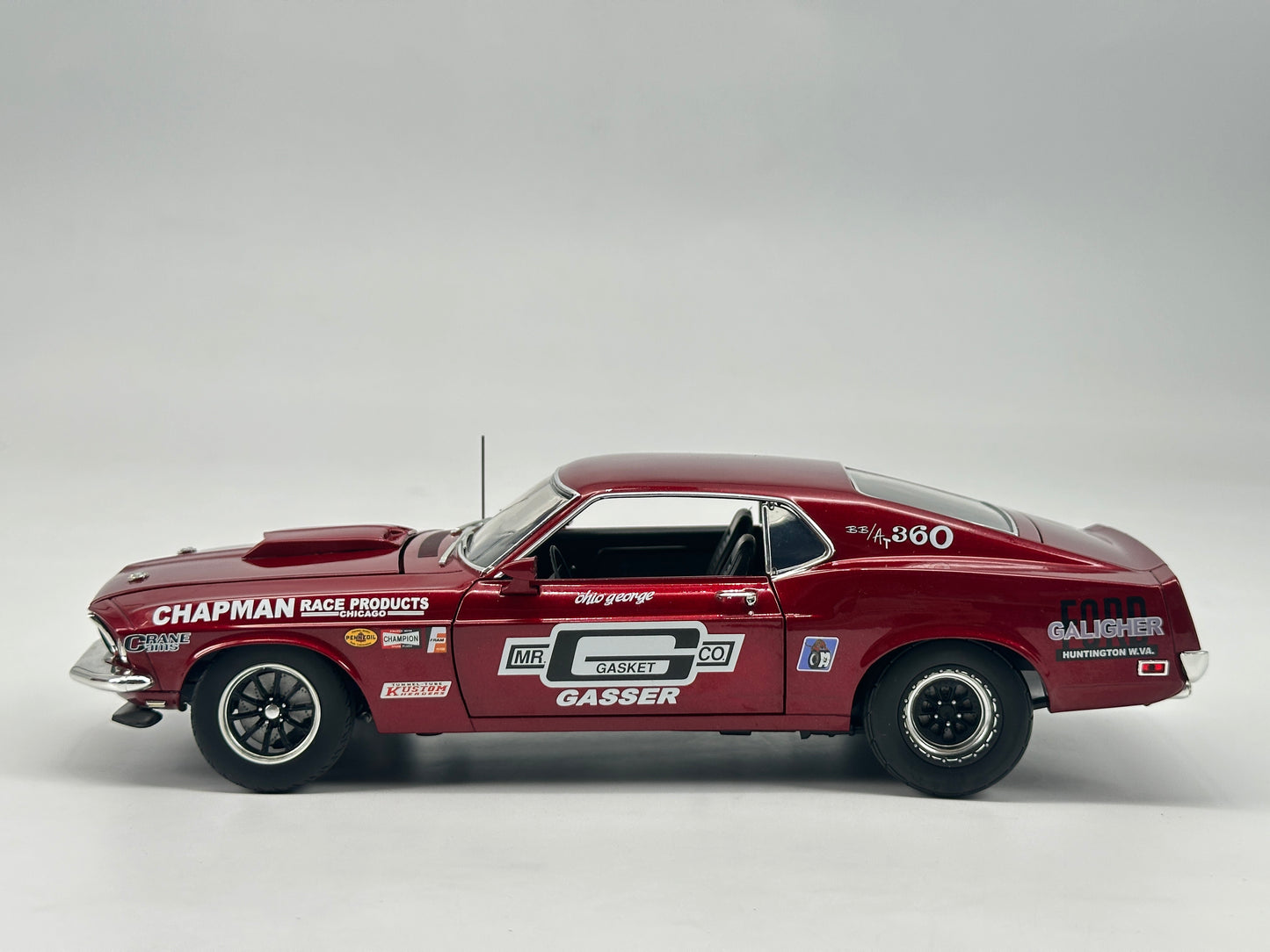 ACME 1/18 Ford Mustang BOSS 429 Red Paint Die Cast Car Model