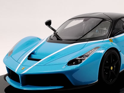 Amalgam 1/18 Ferrari LaFerrari Jia Nailiang Baby Blue Customized Simulation Car Model M6195-SC2