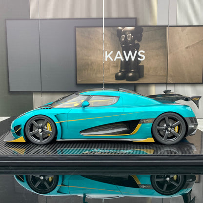FRONTIART FA 1/8 Koenigsegg Agera RSR Ocean Blue Limited Edition Car Model Ornament