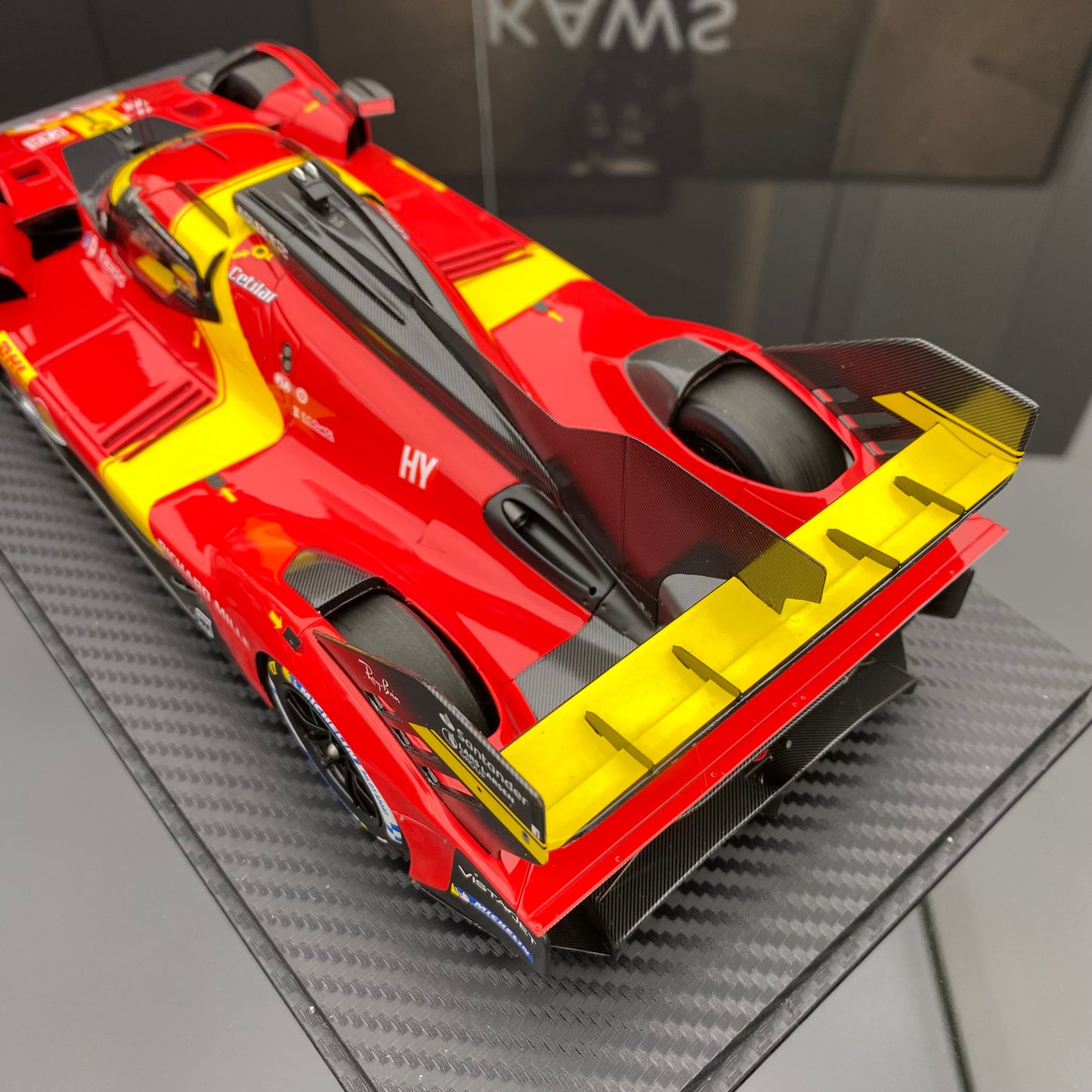 BBR 1/18 Ferrari 499P Team AF Corse 2023 n.º 50WEC 1000 Millas de Sebring 3.er puesto pintura roja