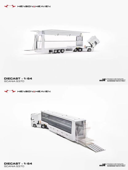 HH Model Alloy 1/64 Side Visible Gull Wing Door Tow Box Set Launched