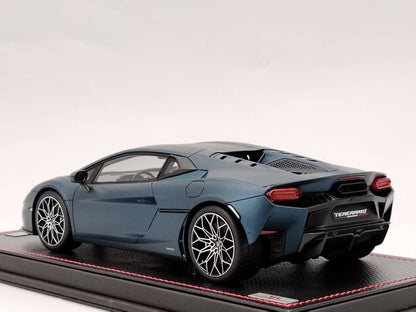 MR 1/18 Lamborghini New Calf Temerario Marinus Blue Resin Model LAMBO062B