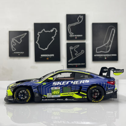 MINICHAMPS 1/18 BMW M4 GT3 EVO Team WRT 24H Le Mans 2025 Blue/Yellow Livery 110252346