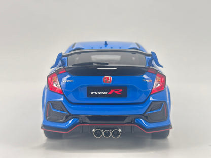 LCD 1/18 Honda Civic TYPE-R FK8 Racing Blue Alloy Car Model