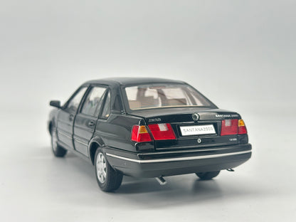 ZP 1/18 Volkswagen Santana 2000 Black Alloy Car Model
