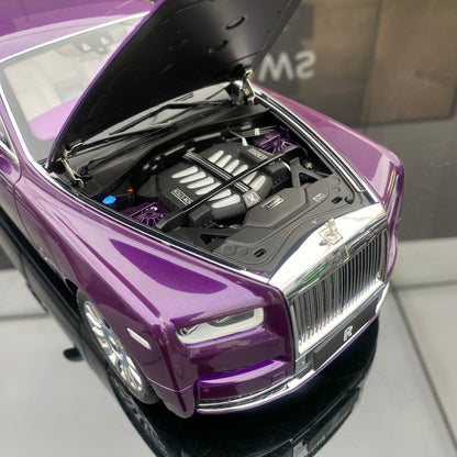 ZP 1/18 Rolls-Royce Phantom Pearlescent Purple Alloy Fully Open Simulation Car Model