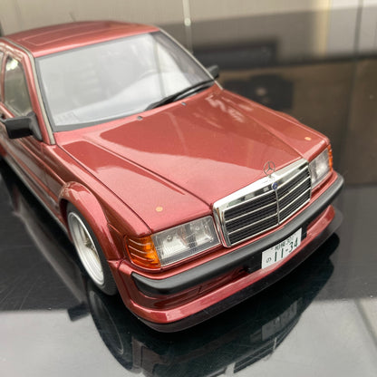 OTTO 1/18 Mercedes-Benz RAUH-WELT REPUBLIK 190E 2,5-16 ALMANDINE model