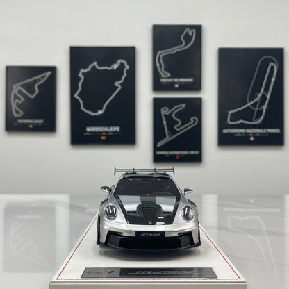 GH MODEL 1/18 Porsche 992 GT3 RS – GT Silver – Limited Edition Model Car
