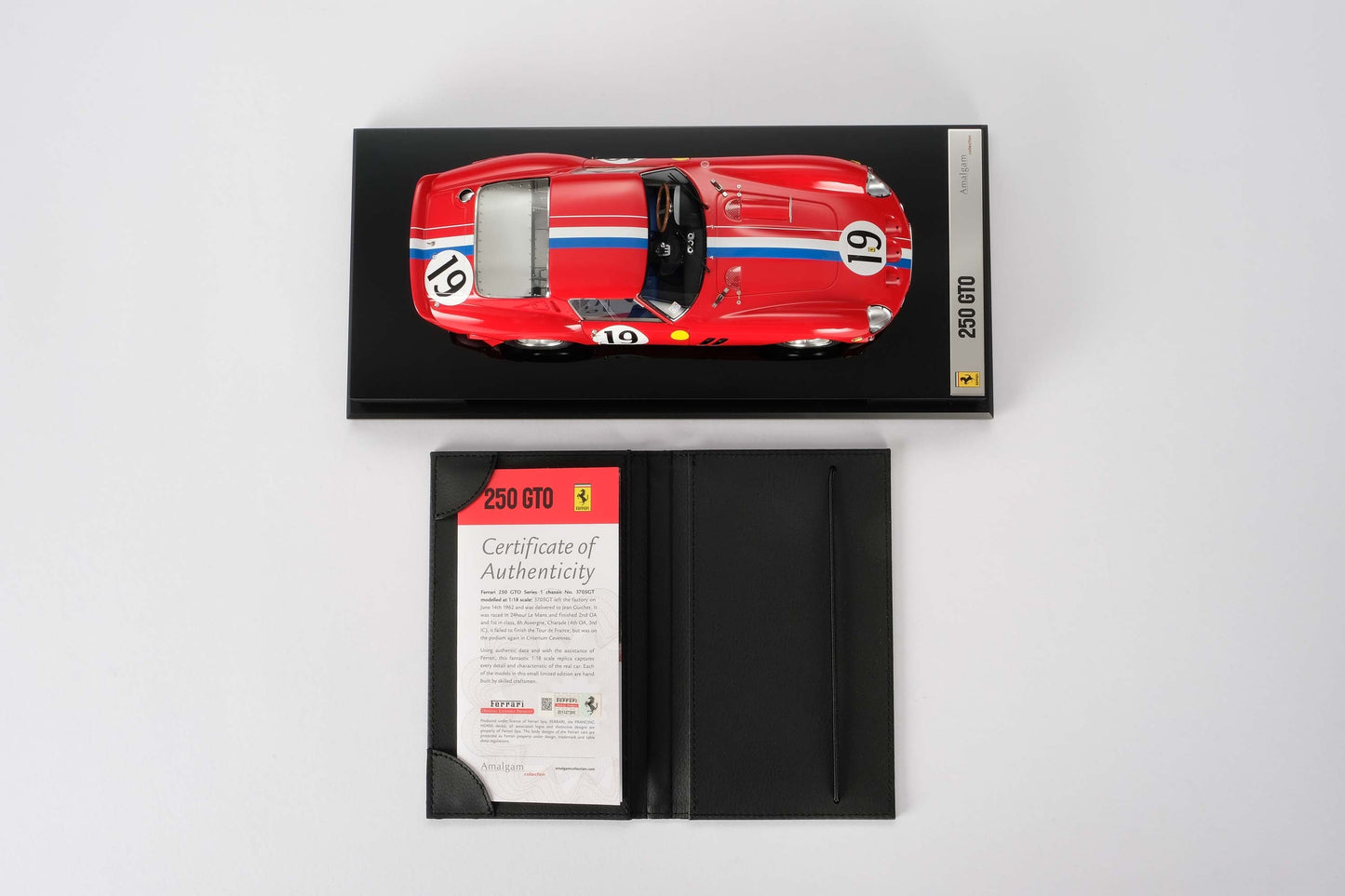 Amalgam 1/18 Ferrari 250GTO 3705GT 1962 Le Mans GT class winner