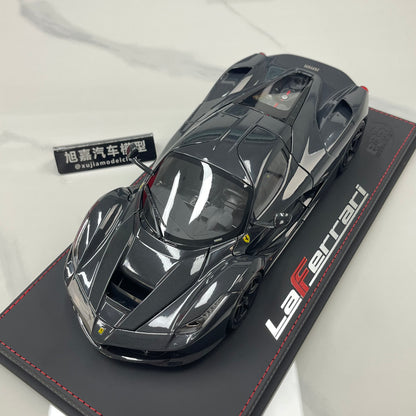 BBR 1/18 Ferrari LaFerrari Alloy Alloy Full Opening Leather Sole Black Knight BBR182244