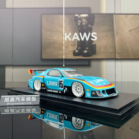 Topspeed 1/18 Mazda RX-7 LB- Super Silhouette Liberty Walk Europe Limited Edition Car Model Ornament