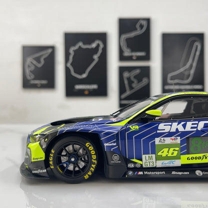 MINICHAMPS 1/18 BMW M4 GT3 EVO Team WRT 24H Le Mans 2025 Blue/Yellow Livery 110252346