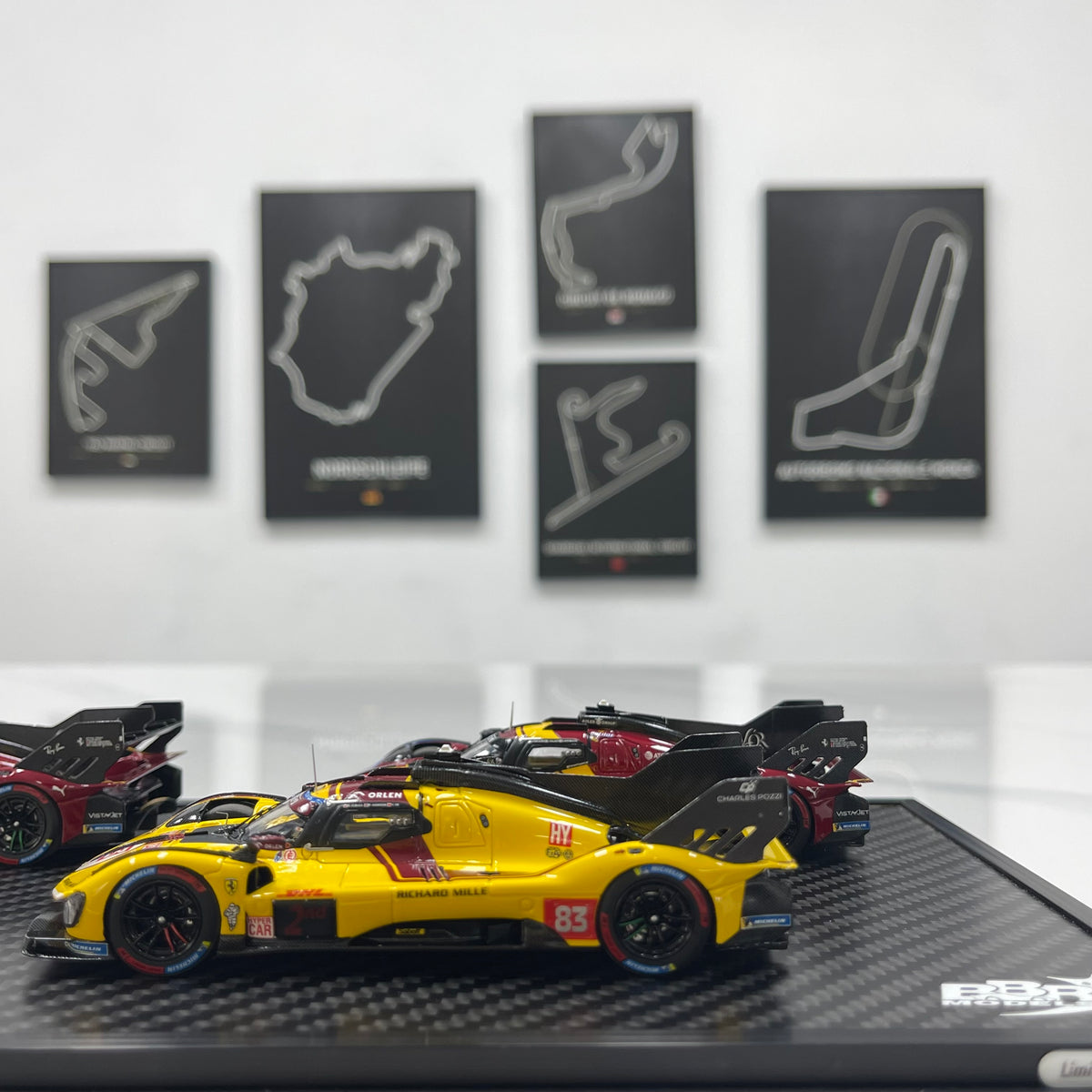 BBR 1/18 Ferrari 499P Set Qatar 2025 set with 3 models - car n. 51 - n. 83 - n. 50 BBRC319SET