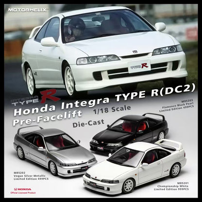 MOTORHELIX 1/18 alloy car model Honda Integra Type R (DC2) Pre-Facelift early version