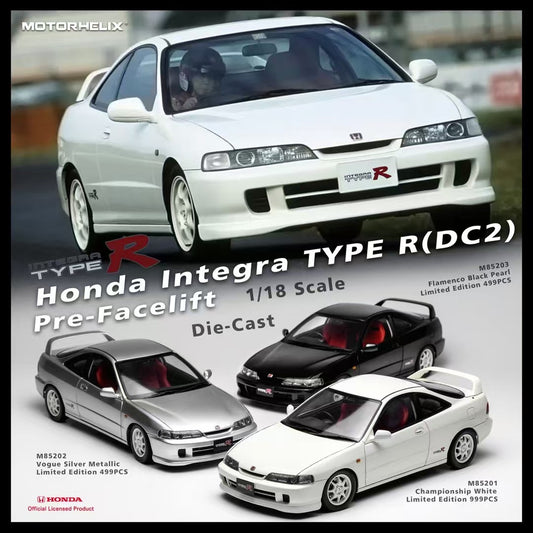 MOTORHELIX 1/18 alloy car model Honda Integra Type R (DC2) Pre-Facelift early version