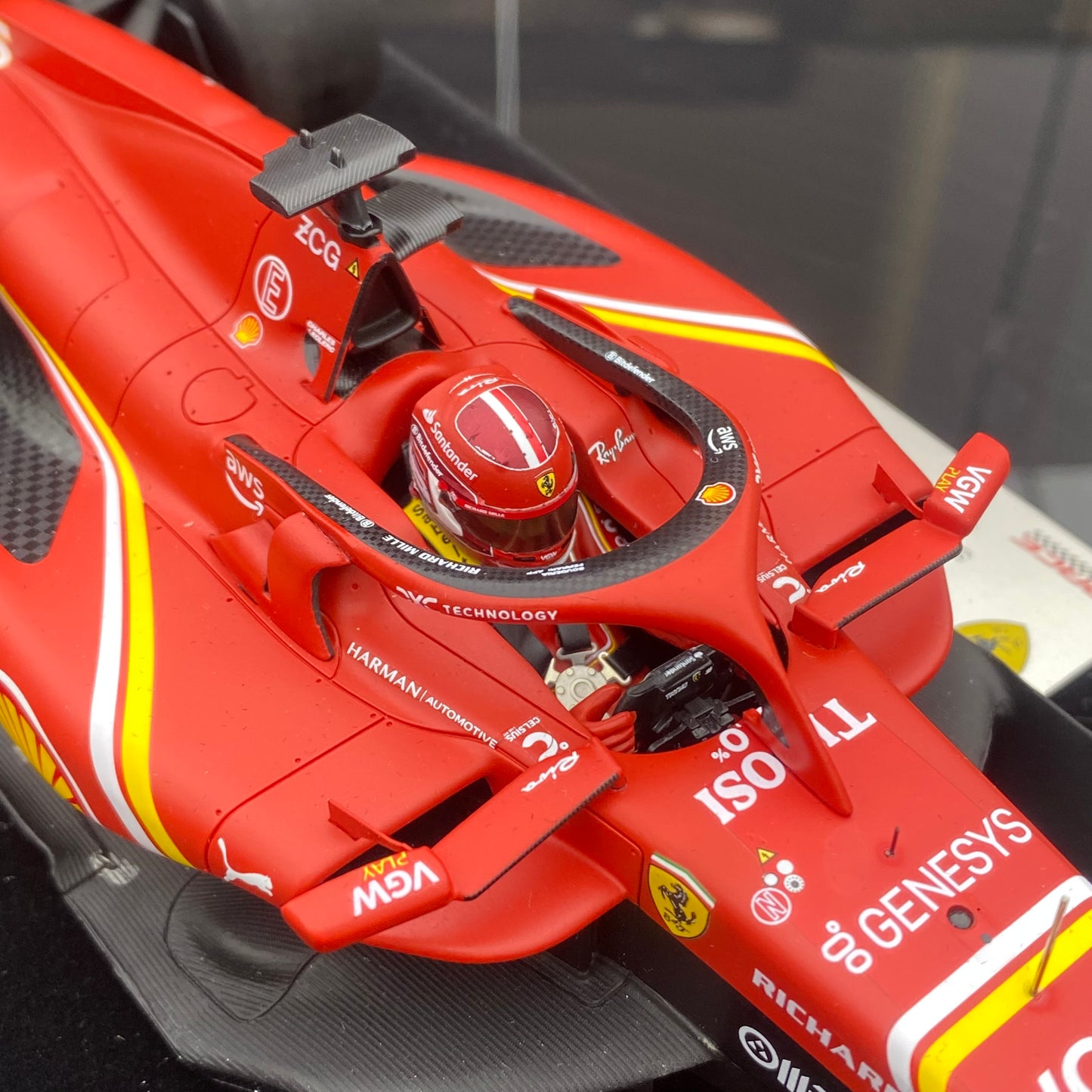 looksmart 1/18 Ferrari SF-24 2024 Saudi Grand Prix F1 third place No. 16 Leclerc