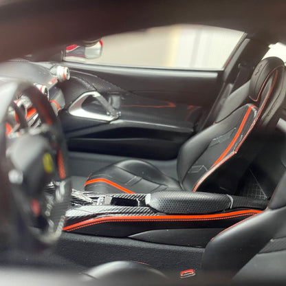 Amalgam 1/12 Ferrari 812 SUPERFAST Red Simulation Car Model