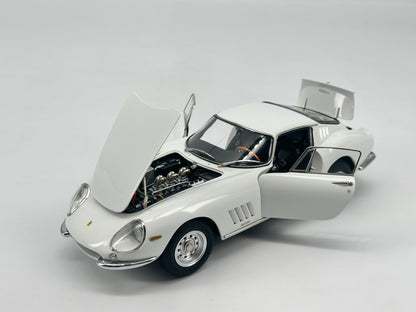 CMC 1/18 Ferrari 275 GTB White Alloy Full Open Car Model Ornaments