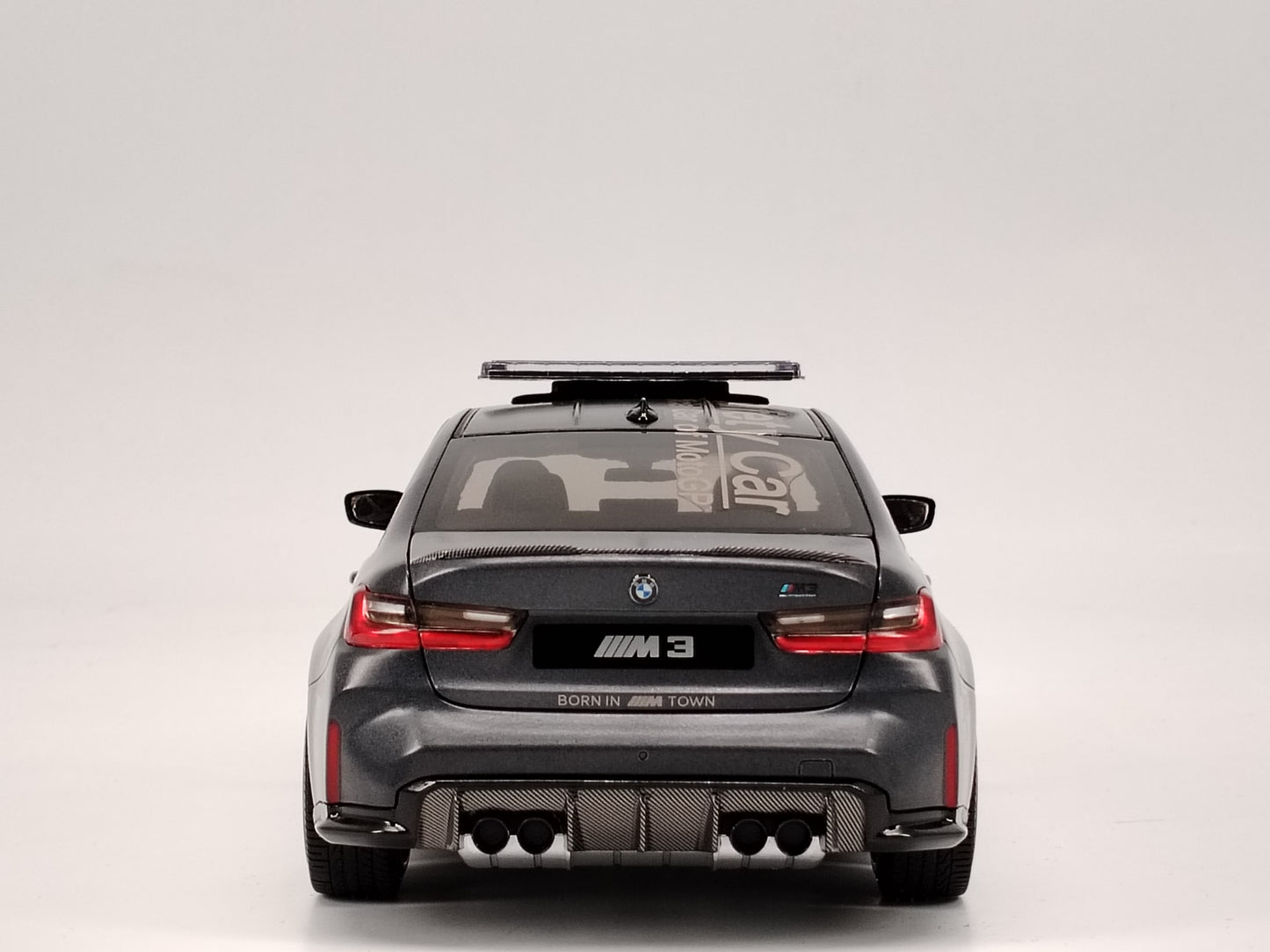 MINICHAMPS 1/18 BMW M3 COMPETITION Safety Car Grey Alloy Model 113020206