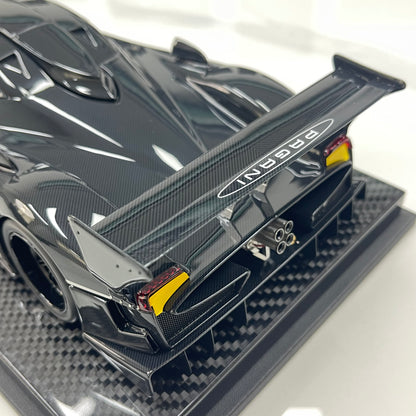 KASH MODEL 1/18 Pagani Zonda R Gloss Carbon Black KPZR002
