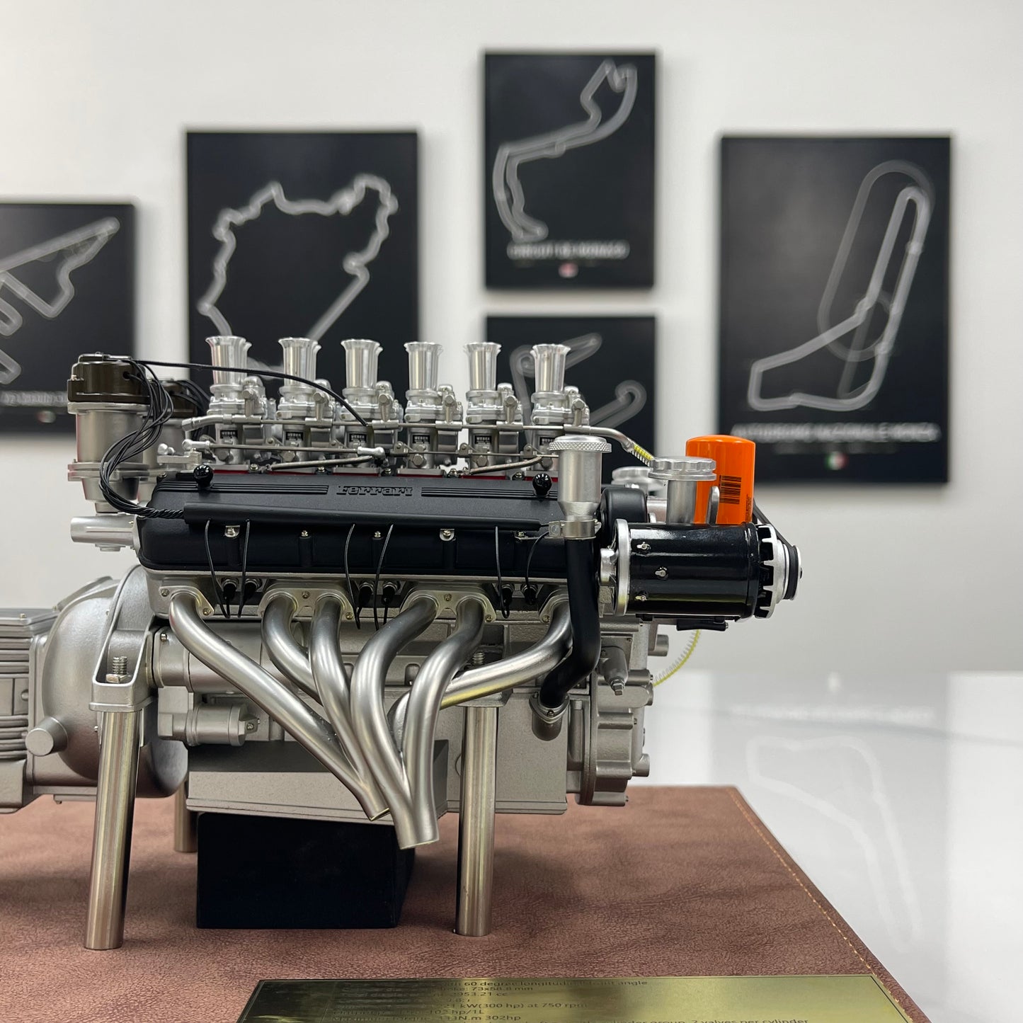 First Model 1/6 Ferrari 250 GTO Engine (Grey) FM06002