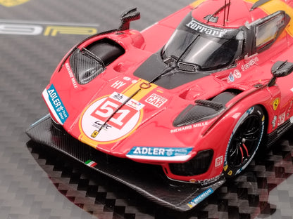 BBR 1/43 Ferrari 499P Hypercar 2023 Pair Set Version Red Model Car