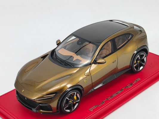 BBR 1/18 Ferrari Purosangue in Metallic Green, Limited Edition Model Car Ornament
