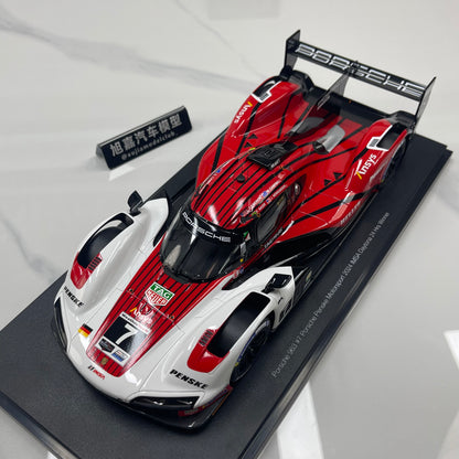 Topspeed 1/18 Porsche 963 #7 Porsche Penske Motorsport 2024 Red & White Livery TS0700